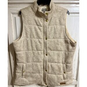 Marleylilly Lined Sweater Vest Zip & Snap Closure Pockets 2XL Monogramable Prep